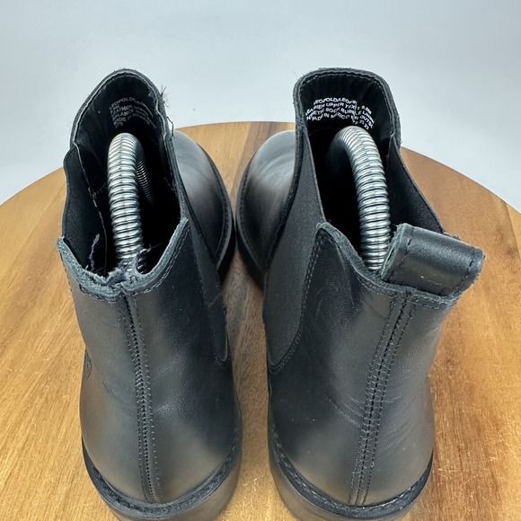 Womens Steve Madden Leopold Black Leather Chelsea Ankle Booties Size 9.5 M GUC - Picture 7 of 10